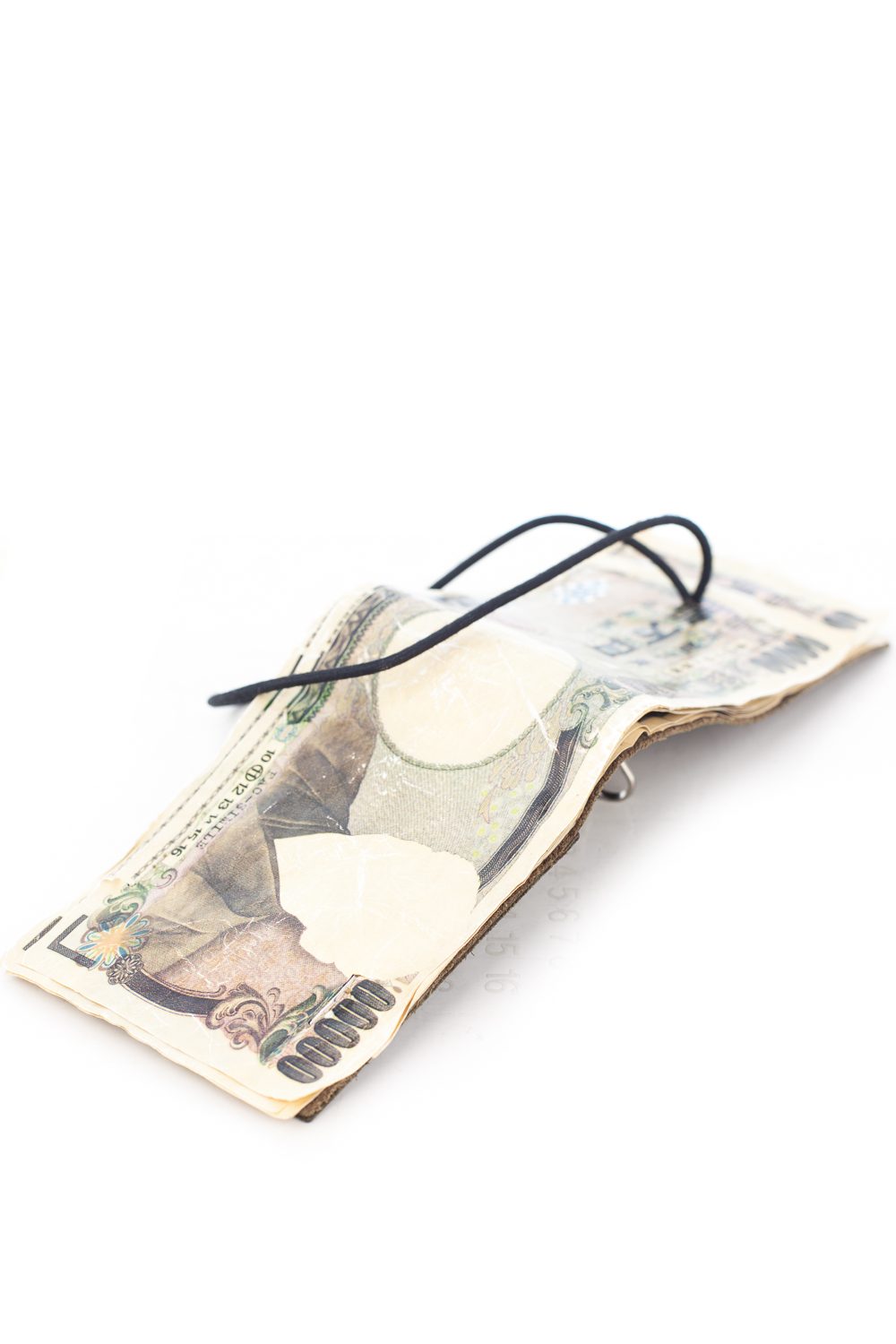 08 “Yen Bills” Elastic Band Bifold Key Wallet