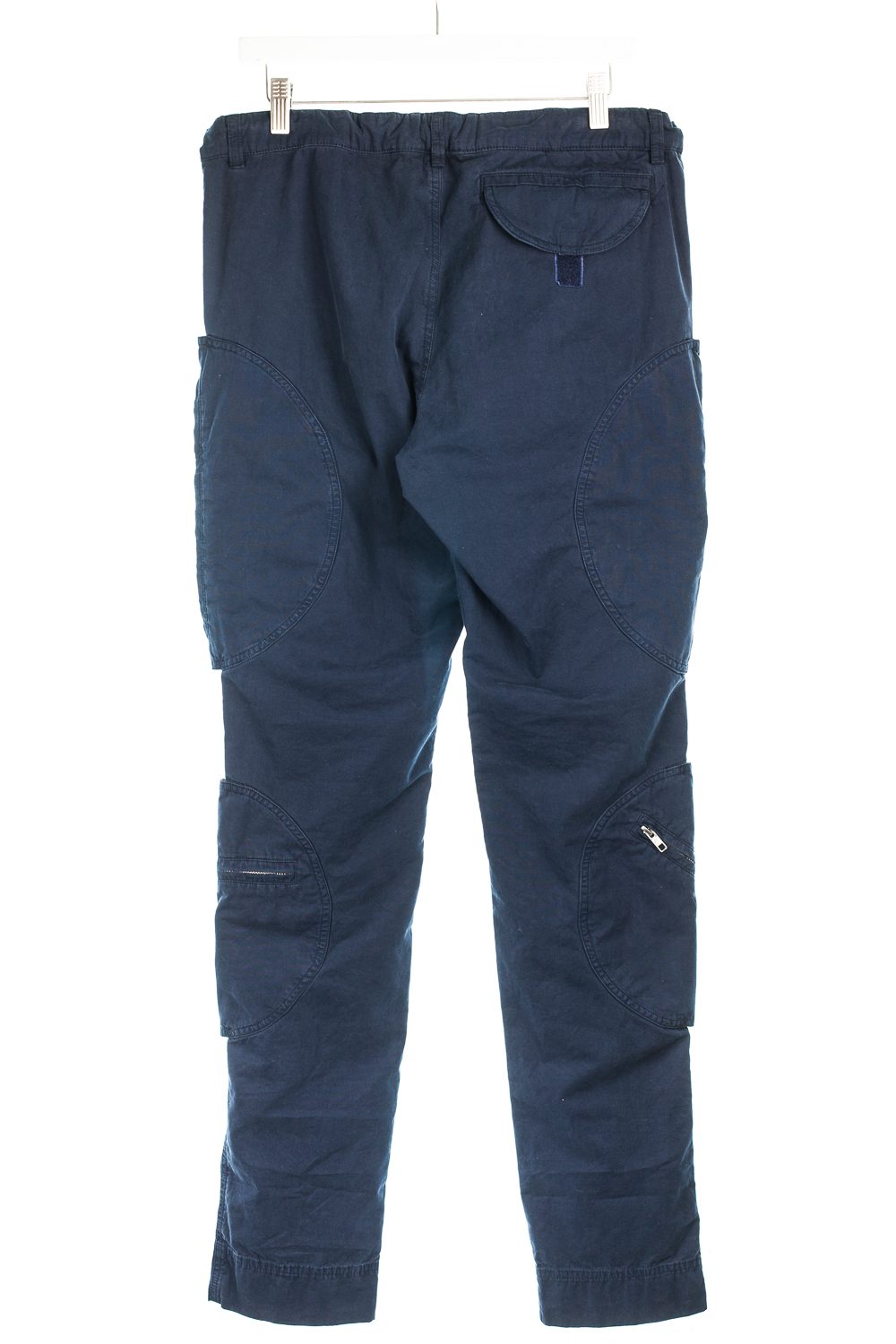 Velcro-Placed Zipped Pocket Cargo Trousers