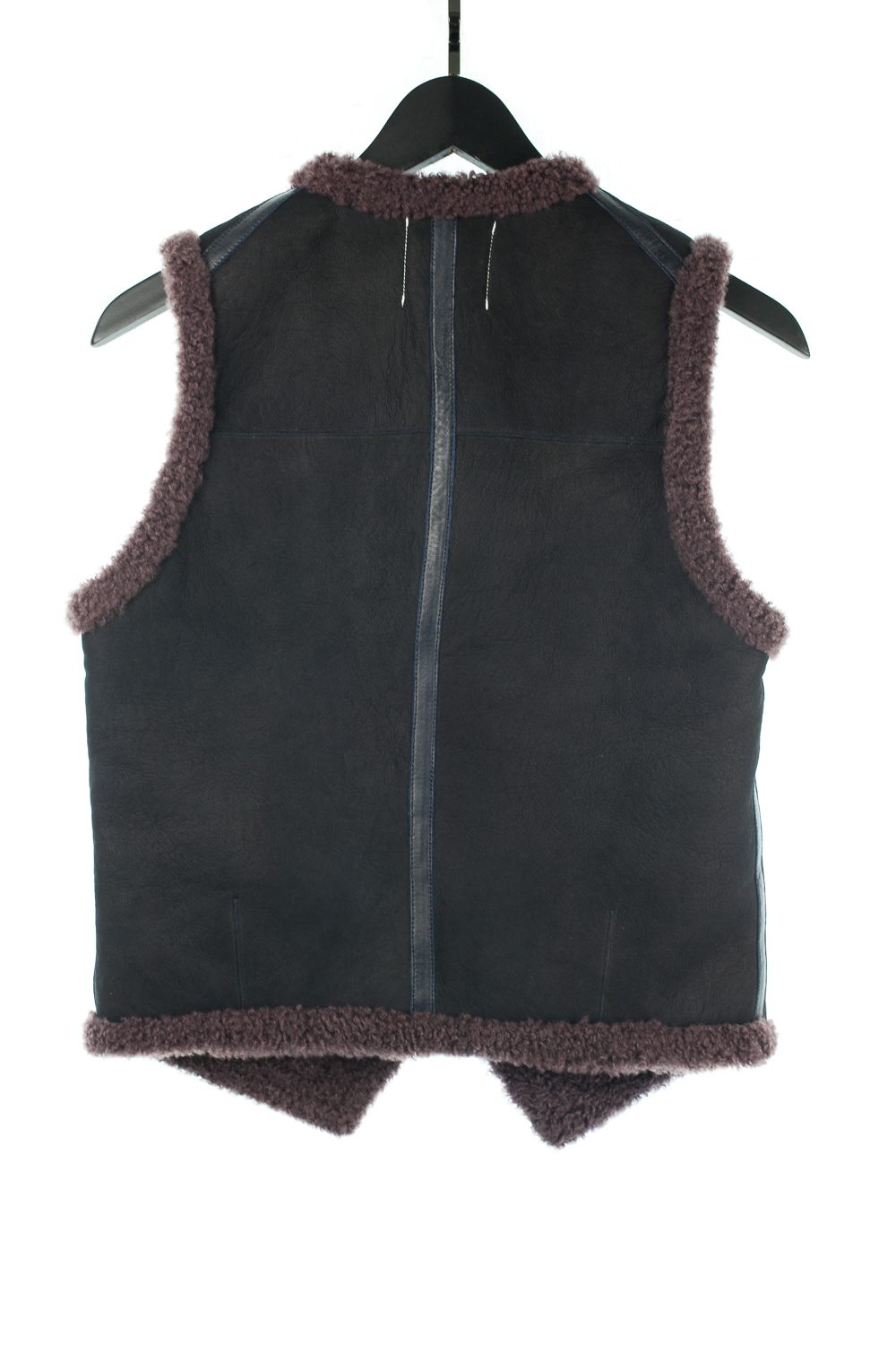 FW16 Lambskin/Lamb Fur Zip Vest