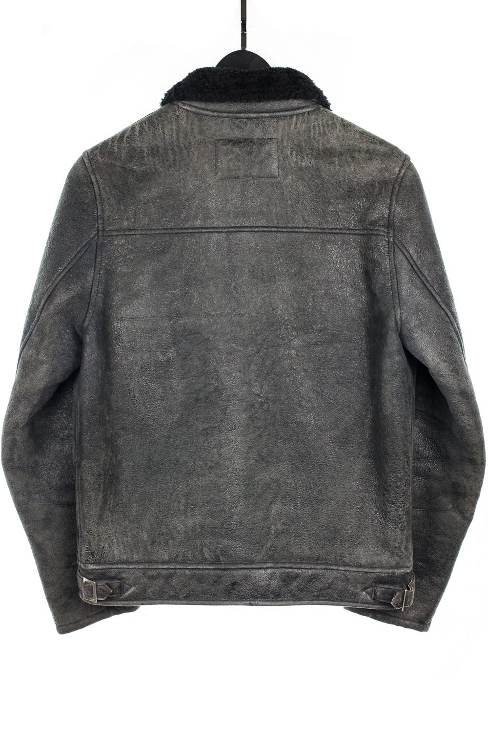 AW02 “Witch’s Cell Division” Cracked Shearling Blouson