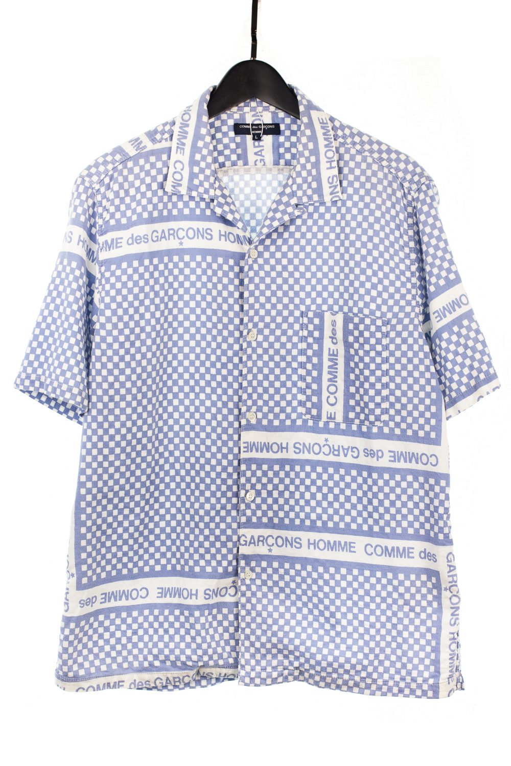 SS02 Open Collar Checkered Shirt