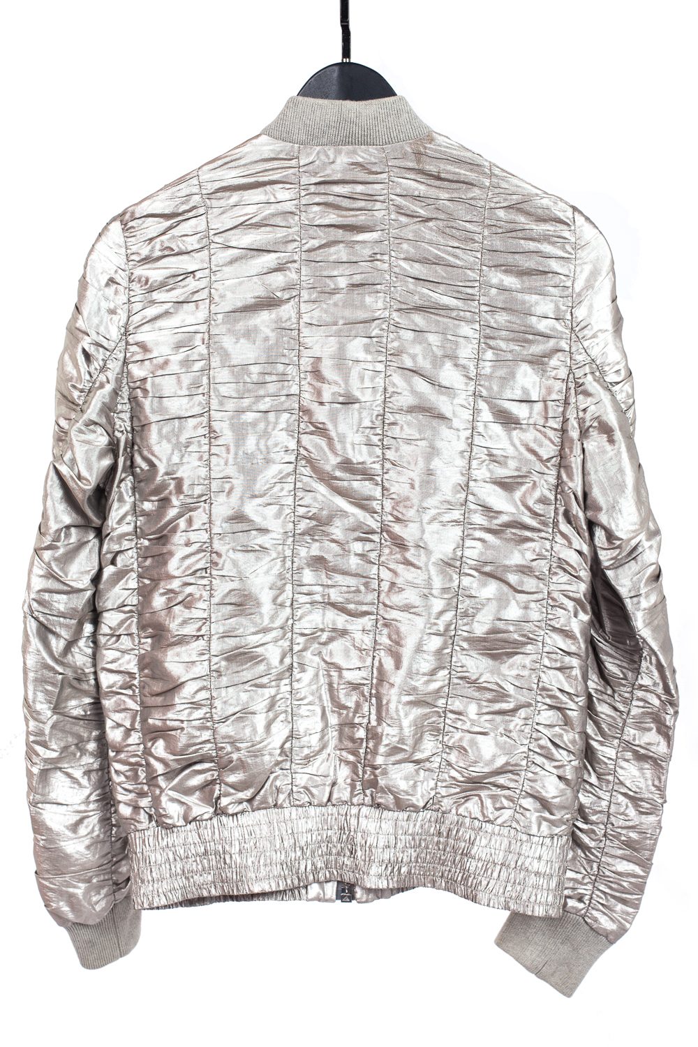 SS07 “We Look Good Together” Shirred Silver Bomber