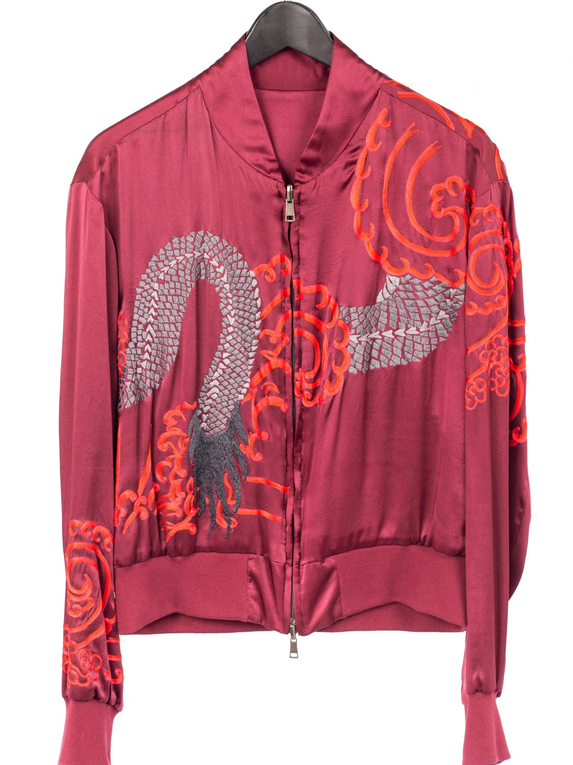 SS01 Reversible Dragon Embroidered Silk Jacket
