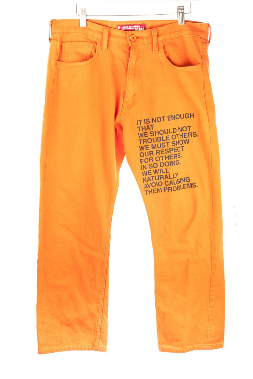 Orange Poetry Pants