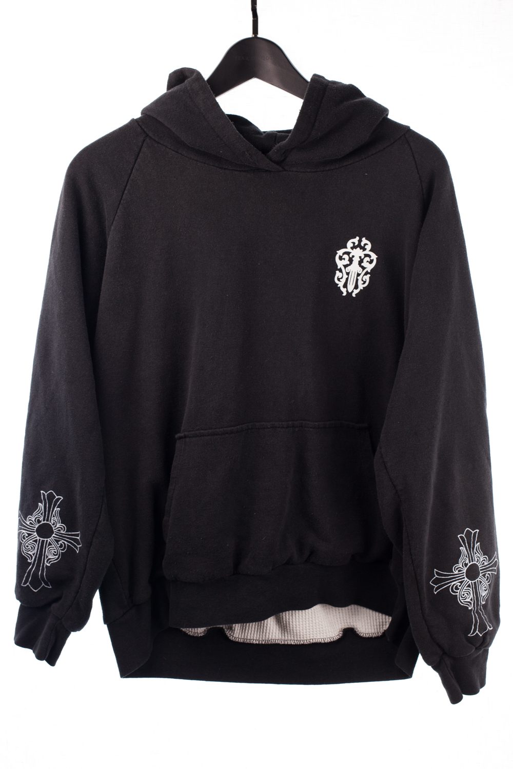 Waffle Lined Pullover Hoodie