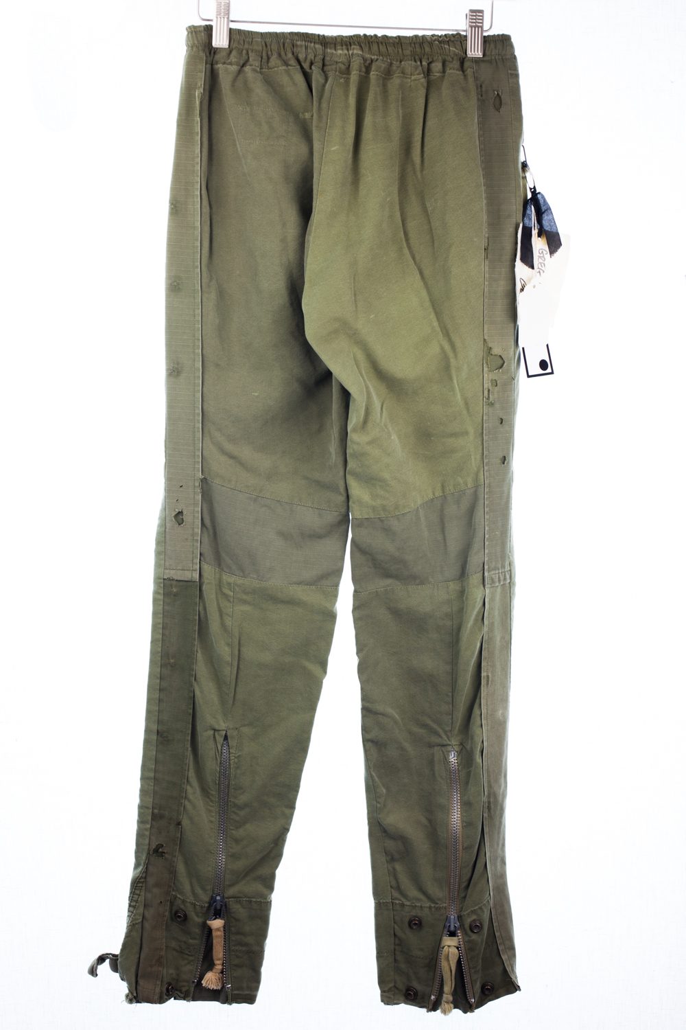 Army Tent Drawstring Pants w/ Zips