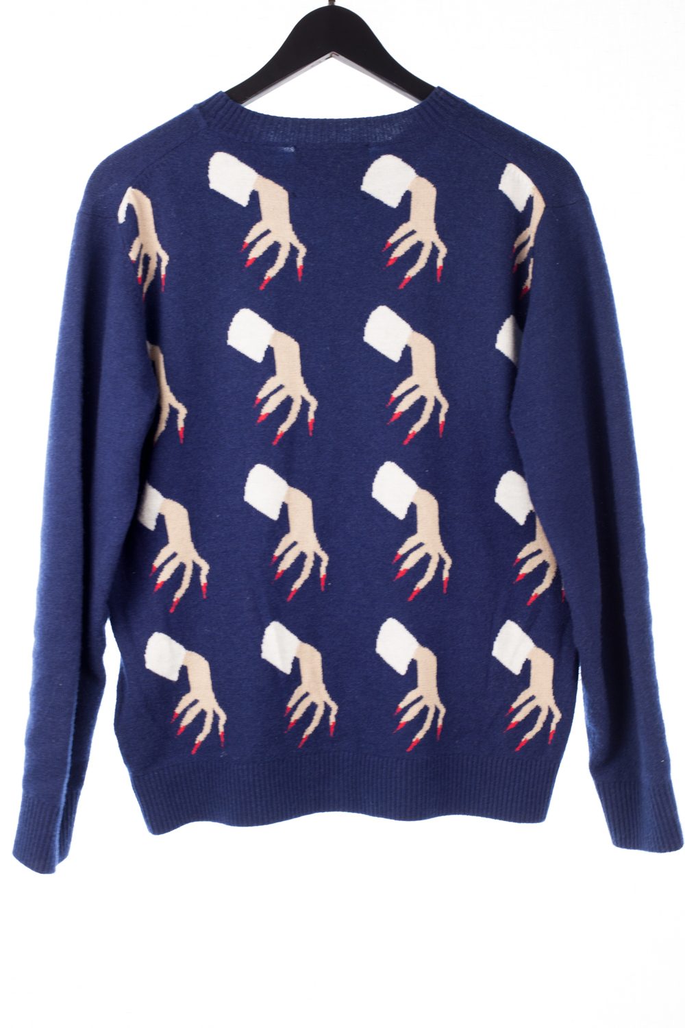 FW15 Back “Hand” Wool Sweater
