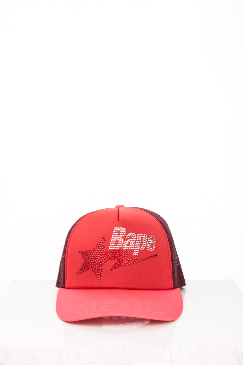 06 “Bapesta” Red Swarovski Trucker Hat