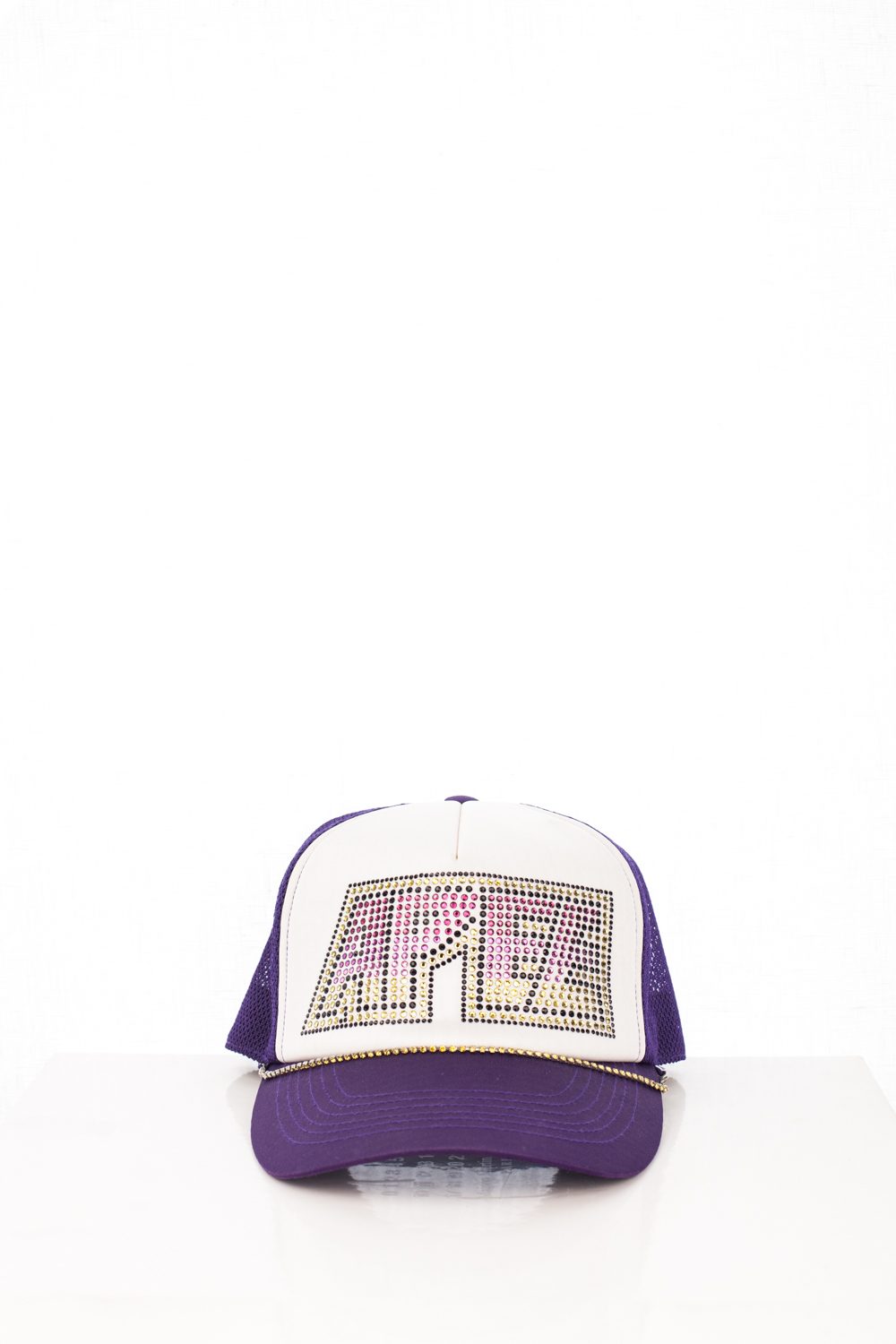 06 Purple “APEE” Swarovski Trucker Hat