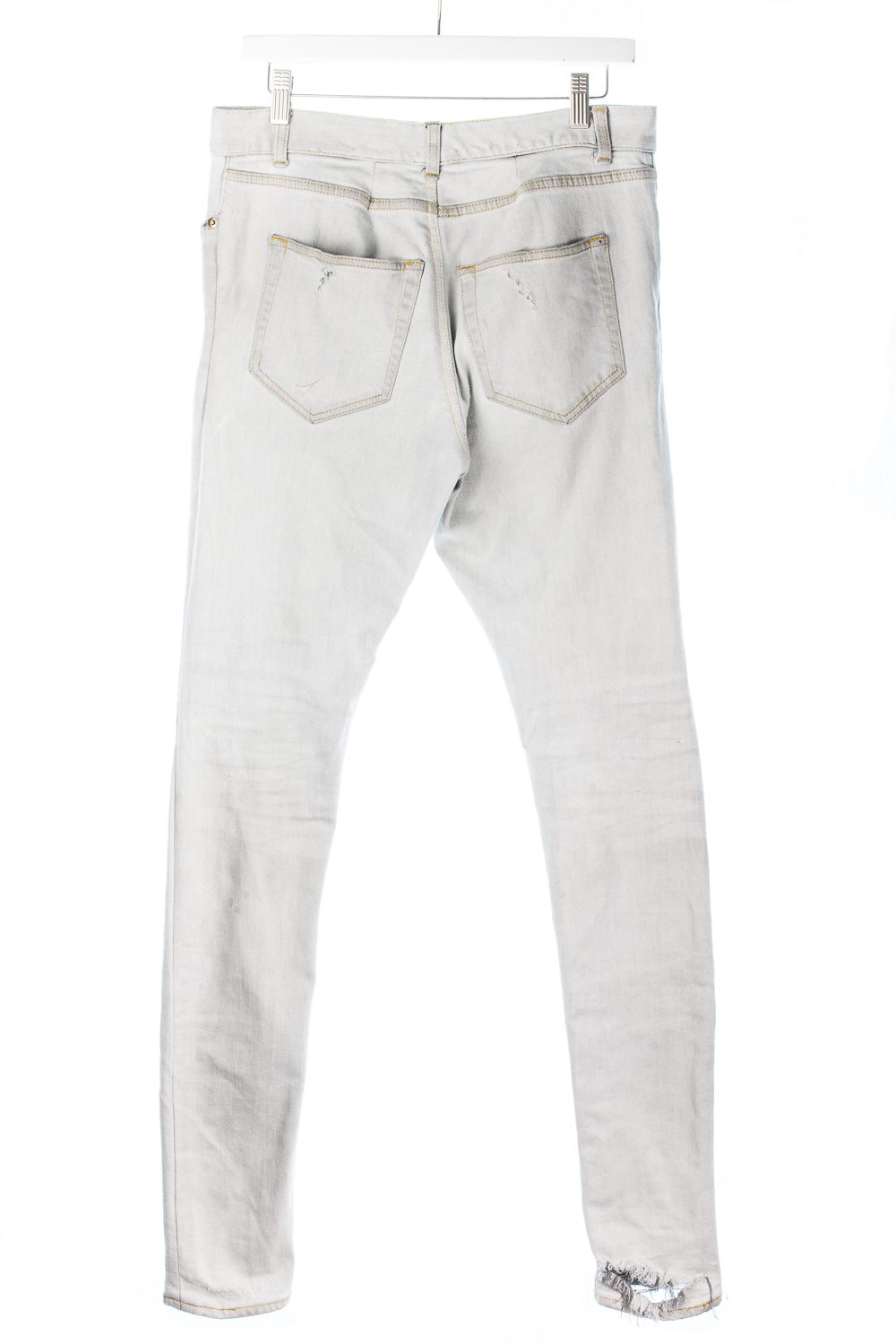 SS13 D02 Grey Washed Distressed Denim