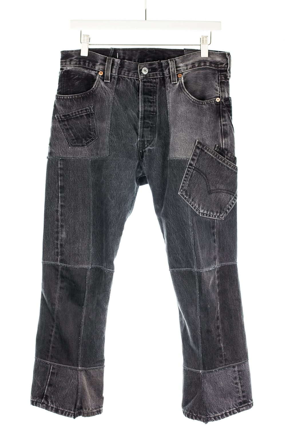 “The Jean” Reconstructed Patchwork Denim (Grey)